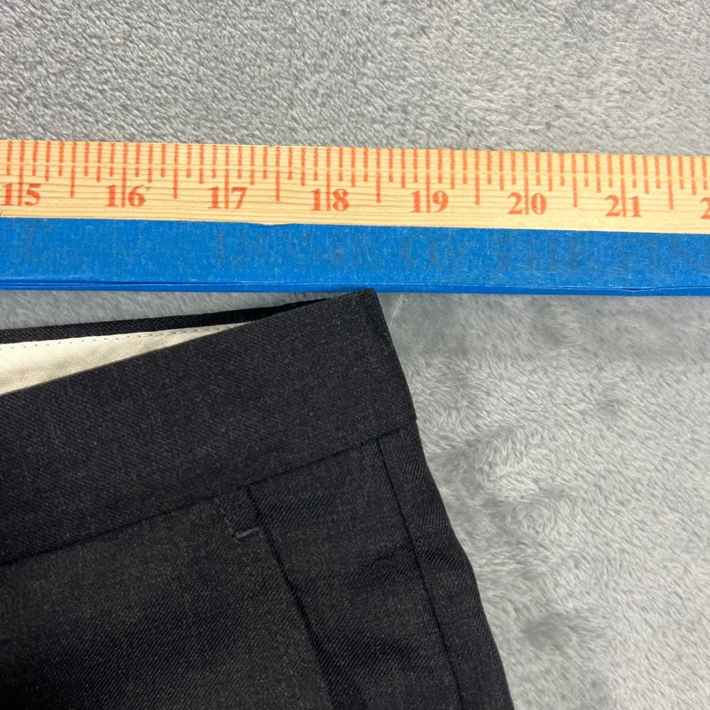 Santorelli Romeo Dress Pants Mens 38x28 Charcoal Grey‎ Good Italian Virgin Wool